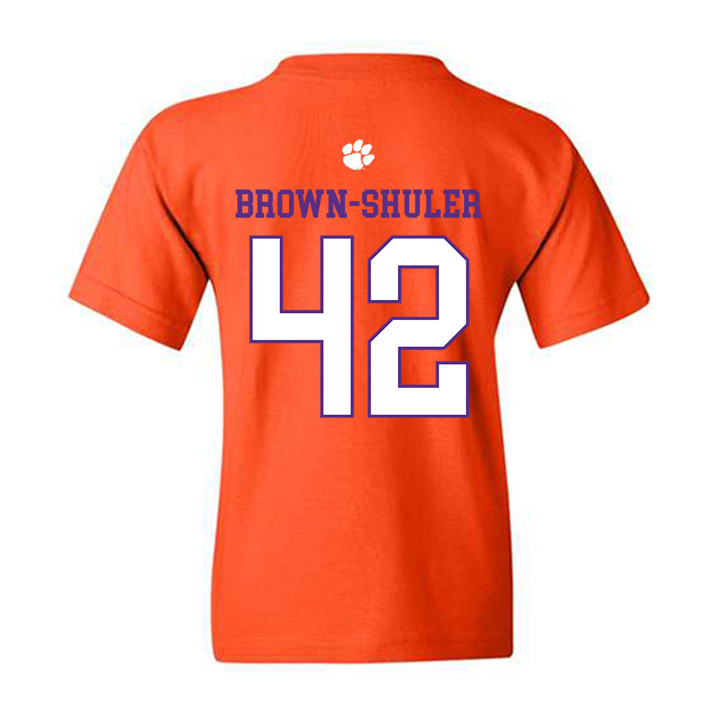 Clemson - NCAA Football : Hevin Brown-Shuler - Classic Shersey Youth T-Shirt-1