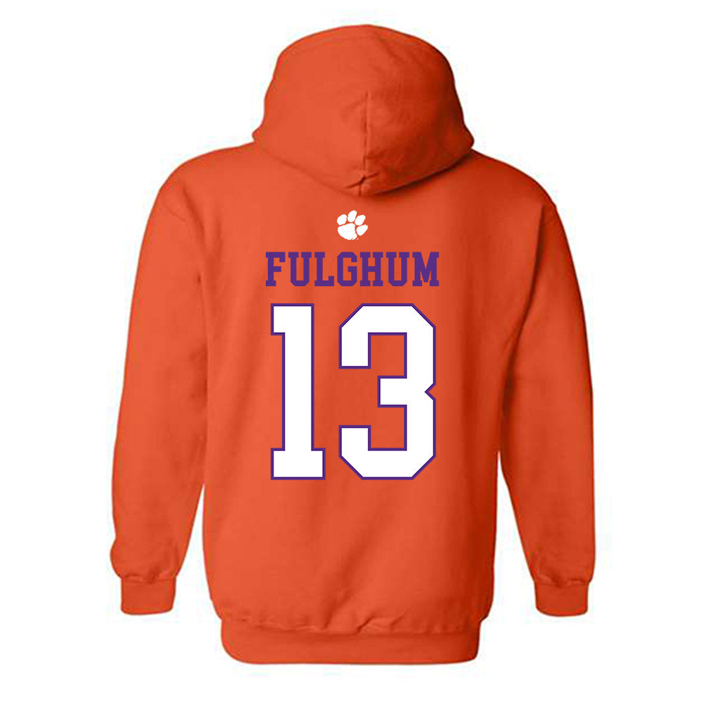 Clemson - NCAA Football : Parker Fulghum - Classic Shersey Hooded Sweatshirt-1