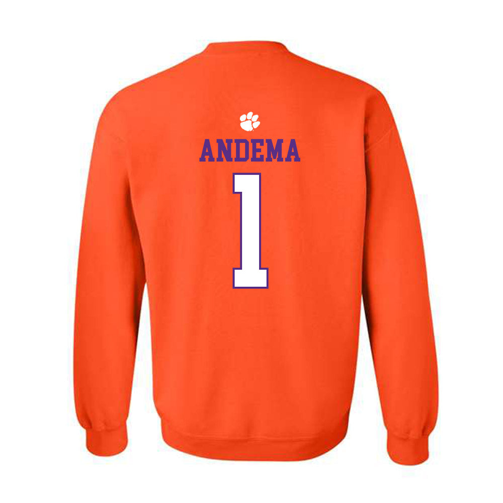 Clemson - NCAA Men's Soccer : Joseph Andema - Classic Shersey Crewneck Sweatshirt-1