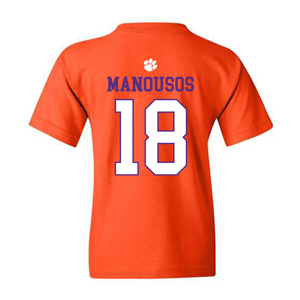 Clemson - NCAA Women's Soccer : Maria Manousos - Classic Shersey Youth T-Shirt-1