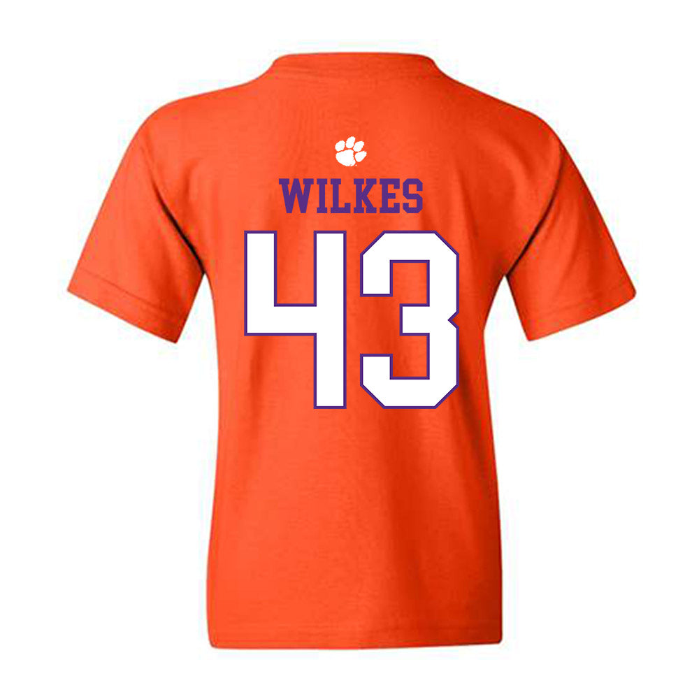 Clemson - NCAA Football : Billy Wilkes - Classic Shersey Youth T-Shirt-1