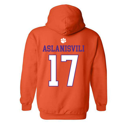 Clemson - NCAA Women's Tennis : Artemis Aslanisvili - Classic Shersey Hooded Sweatshirt-1