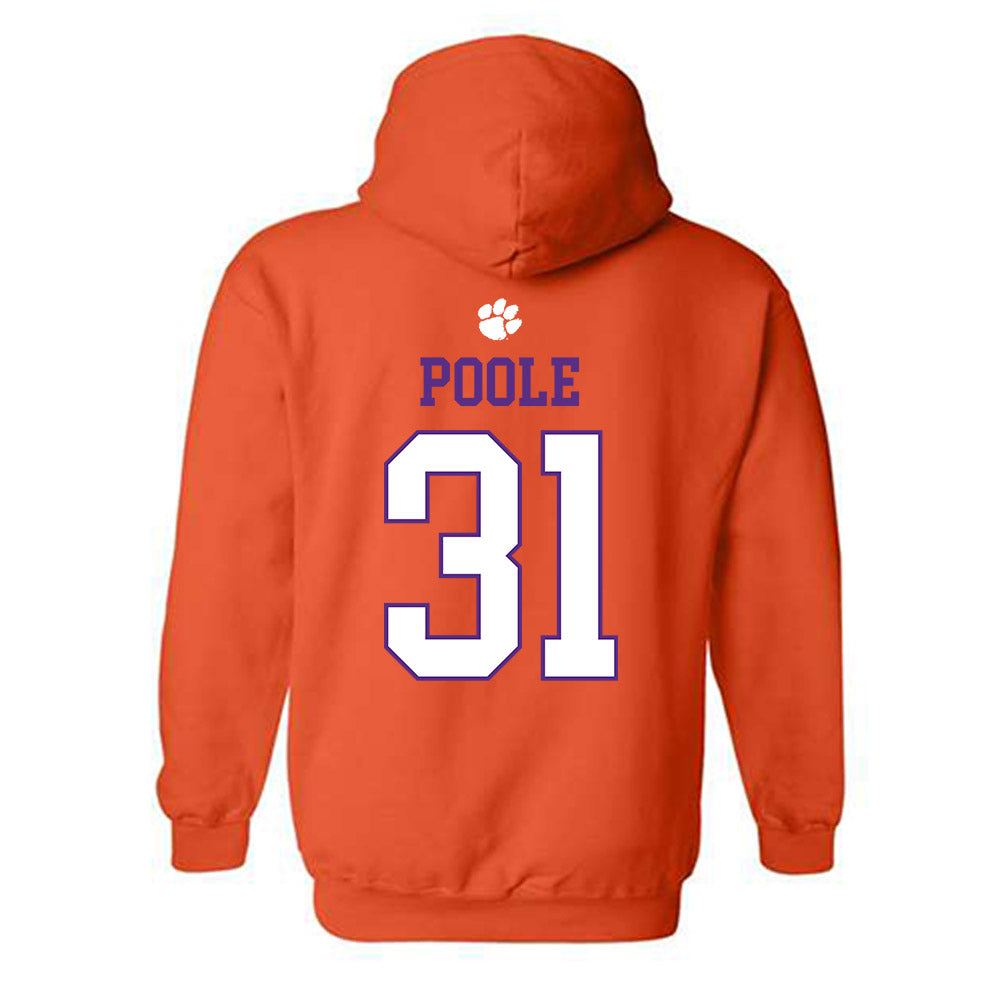 Clemson - NCAA Women's Basketball : Anya Poole - Classic Shersey Hooded Sweatshirt-1