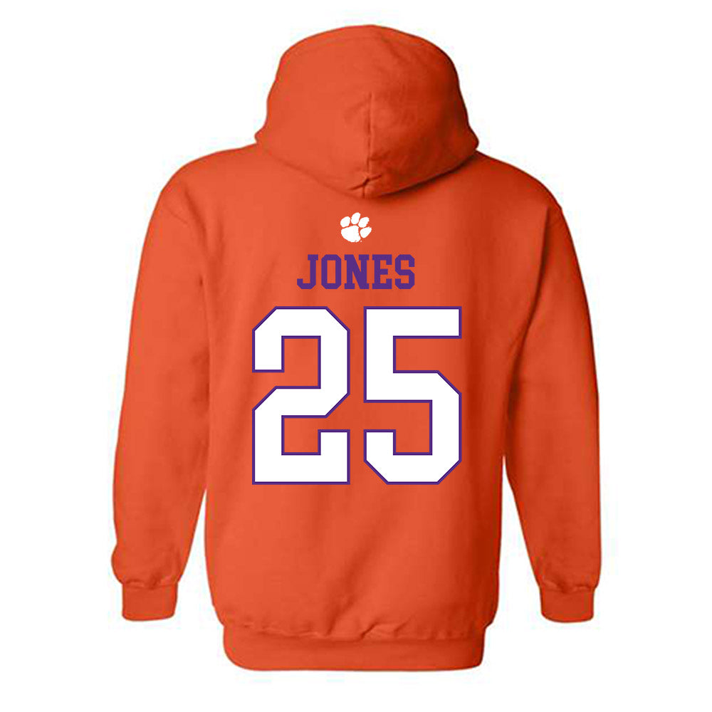 Clemson - NCAA Football : Ricardo Jones - Classic Shersey Hooded Sweatshirt-1