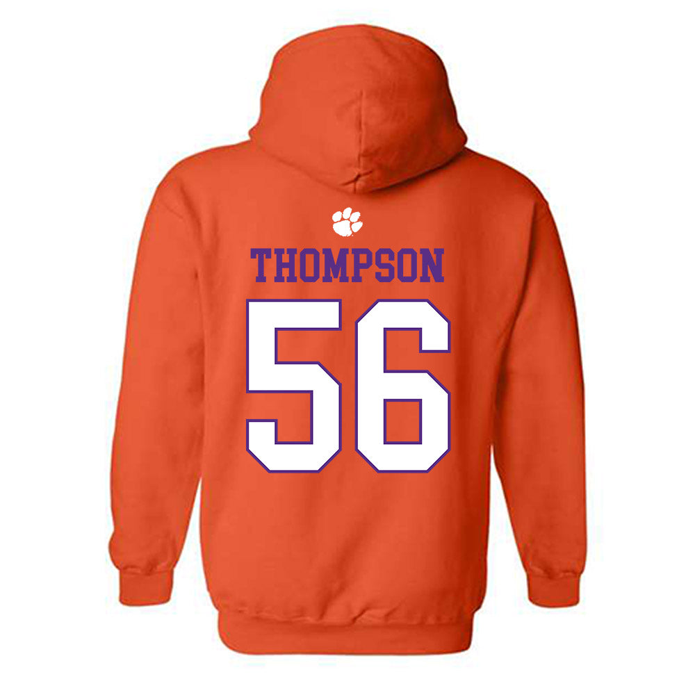 Clemson - NCAA Football : Champ Thompson - Classic Shersey Hooded Sweatshirt