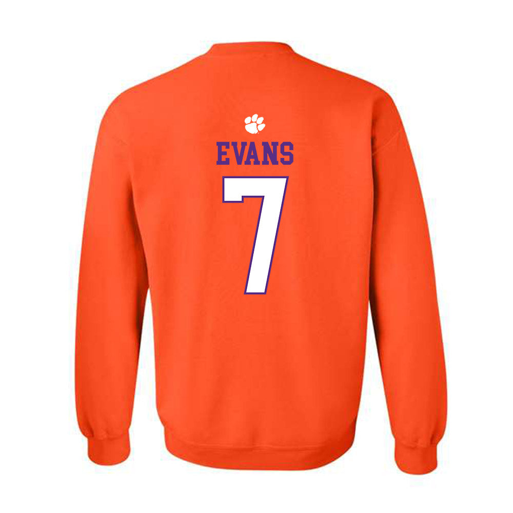Clemson - NCAA Women's Basketball : Summah Evans - Classic Shersey Crewneck Sweatshirt-1