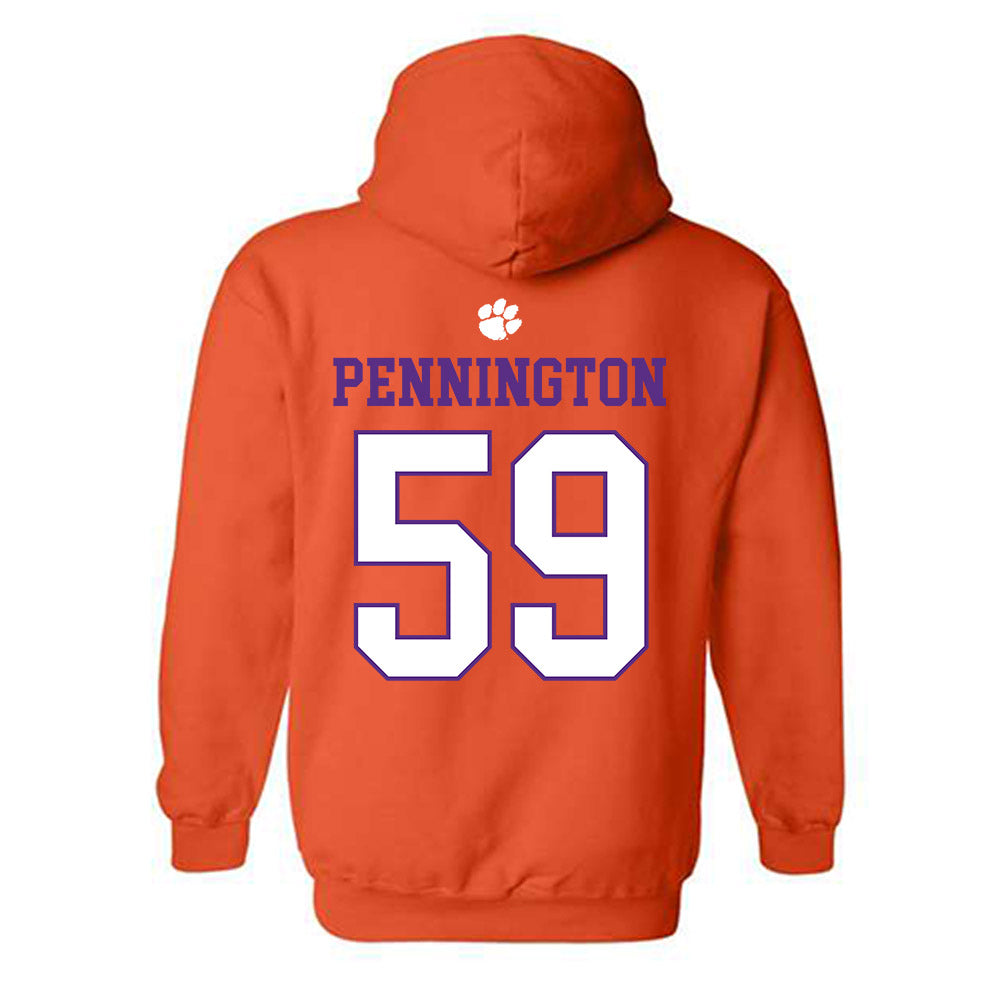 Clemson - NCAA Football : Dietrick Pennington - Classic Shersey Hooded Sweatshirt-1