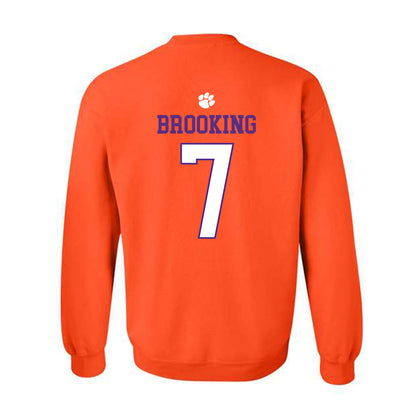 Clemson - NCAA Football : Logan Brooking - Classic Shersey Crewneck Sweatshirt-1