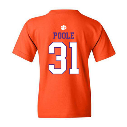 Clemson - NCAA Women's Basketball : Anya Poole - Classic Shersey Youth T-Shirt-1