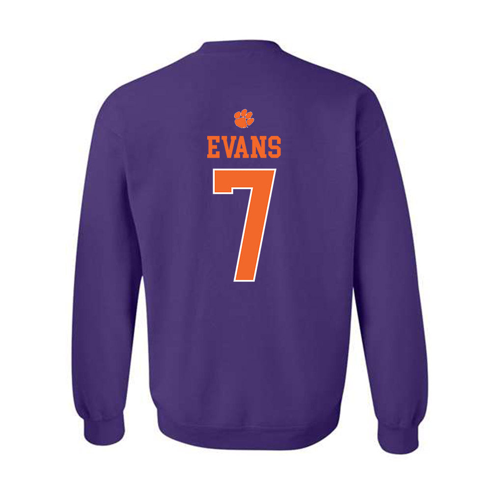 Clemson - NCAA Women's Basketball : Summah Evans - Classic Shersey Crewneck Sweatshirt-1