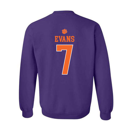 Clemson - NCAA Women's Basketball : Summah Evans - Classic Shersey Crewneck Sweatshirt-1