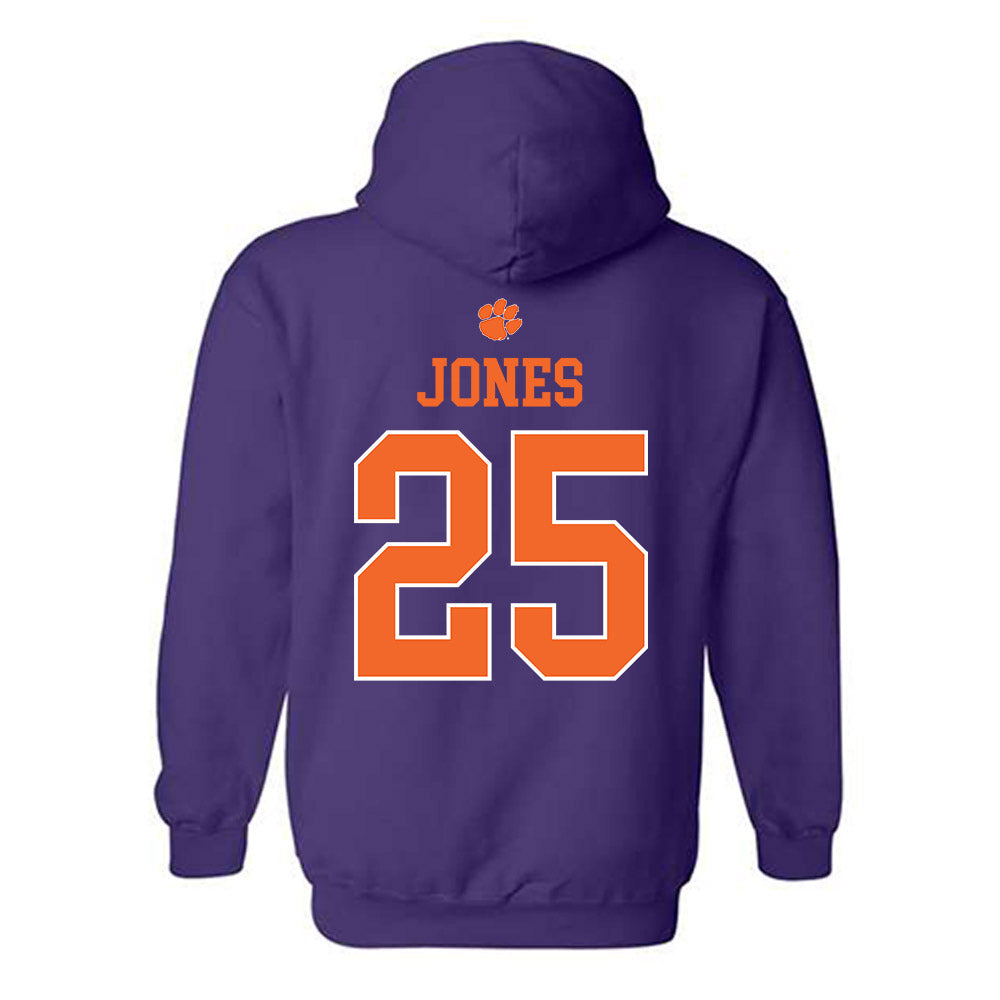 Clemson - NCAA Football : Ricardo Jones - Classic Shersey Hooded Sweatshirt-1