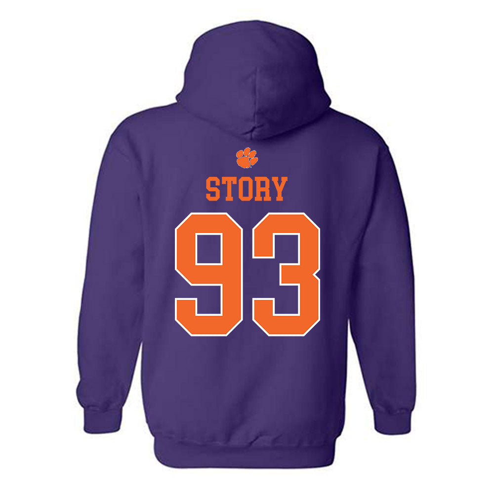 Clemson - NCAA Football : Caden Story - Classic Shersey Hooded Sweatshirt-1