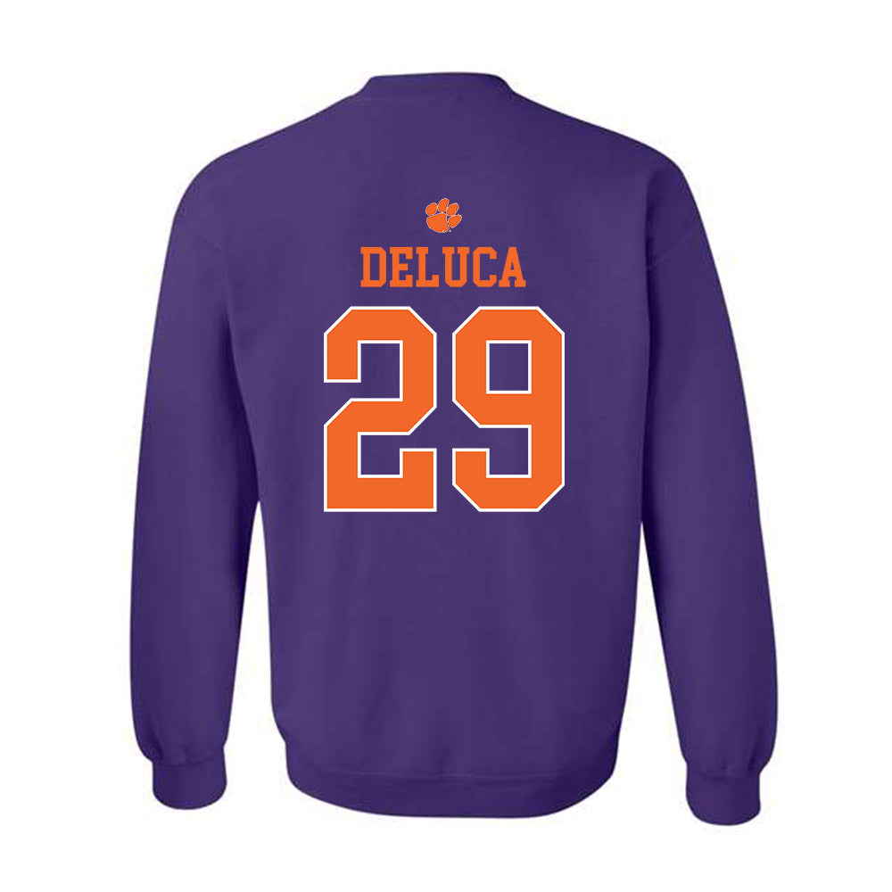 Clemson - NCAA Women's Lacrosse : Tessa DeLuca - Classic Shersey Crewneck Sweatshirt-1