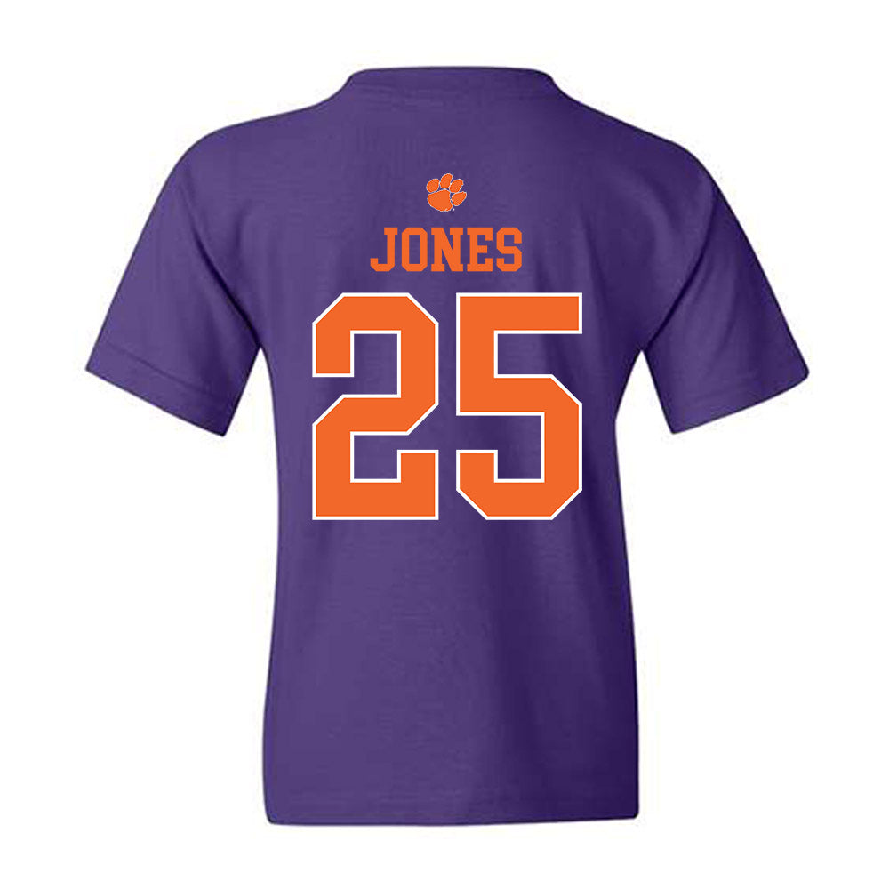 Clemson - NCAA Football : Ricardo Jones - Classic Shersey Youth T-Shirt-1