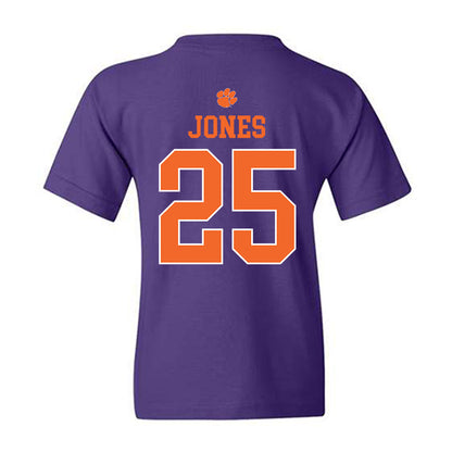 Clemson - NCAA Football : Ricardo Jones - Classic Shersey Youth T-Shirt-1