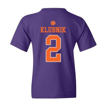 Clemson - NCAA Football : Cade Klubnik - Classic Shersey Youth T-Shirt-1