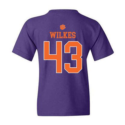 Clemson - NCAA Football : Billy Wilkes - Classic Shersey Youth T-Shirt-1