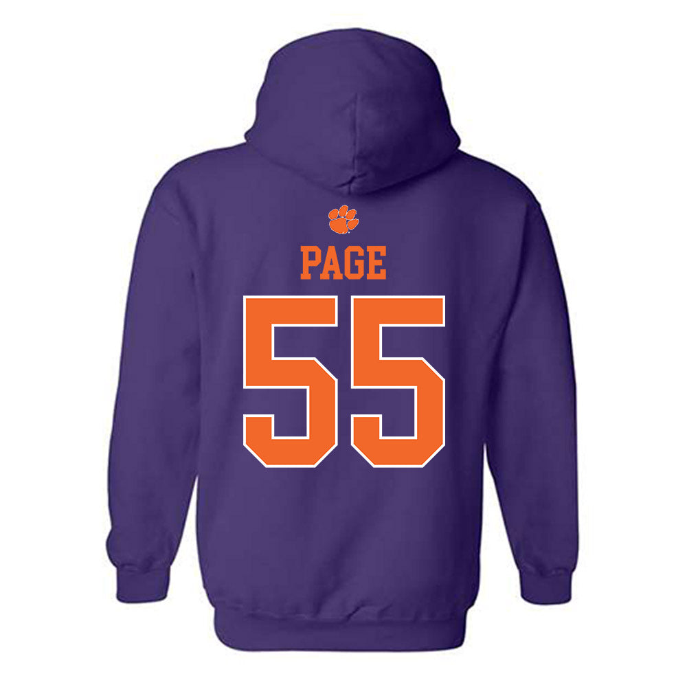 Clemson - NCAA Football : Payton Page - Classic Shersey Hooded Sweatshirt