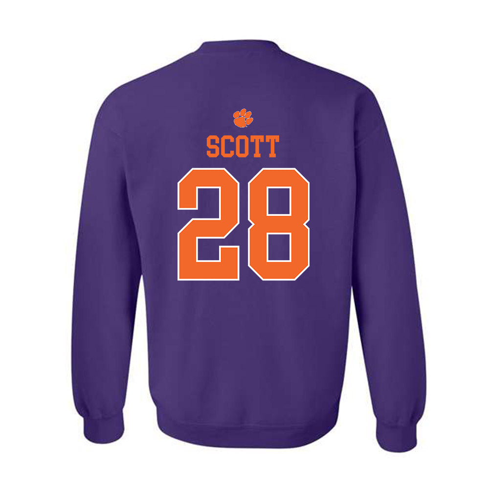 Clemson - NCAA Women's Lacrosse : Teagan Scott - Classic Shersey Crewneck Sweatshirt-1