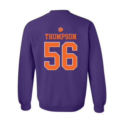 Clemson - NCAA Football : Champ Thompson - Classic Shersey Crewneck Sweatshirt