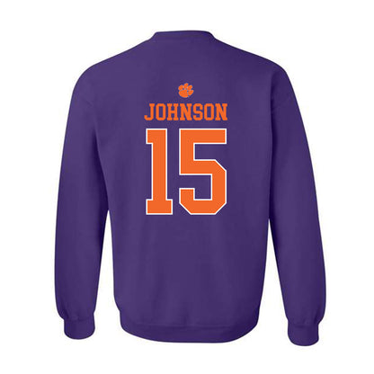 Clemson - NCAA Women's Soccer : Ella Johnson - Classic Shersey Crewneck Sweatshirt-1