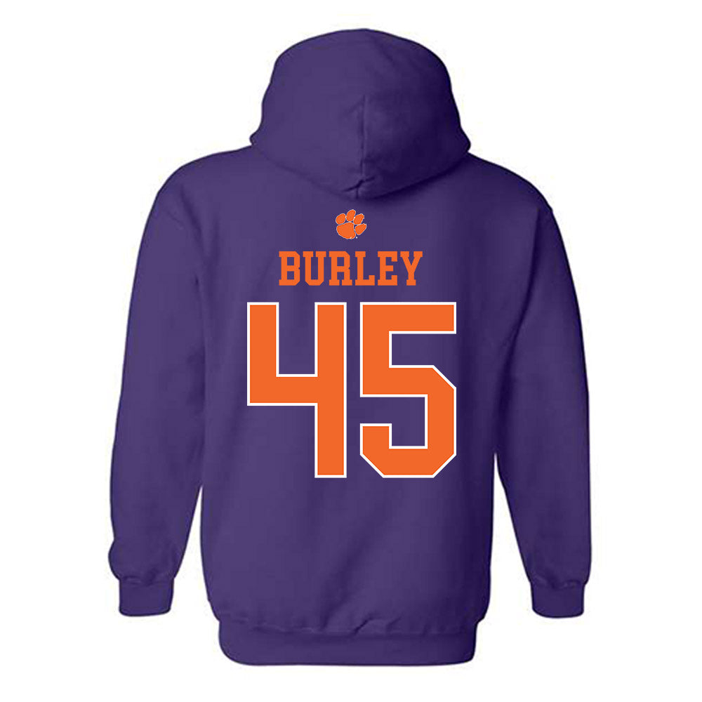 Clemson - NCAA Football : Vic Burley - Classic Shersey Hooded Sweatshirt-1