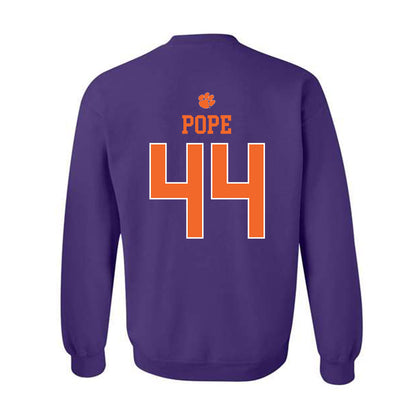Clemson - NCAA Football : Banks Pope - Classic Shersey Crewneck Sweatshirt-1