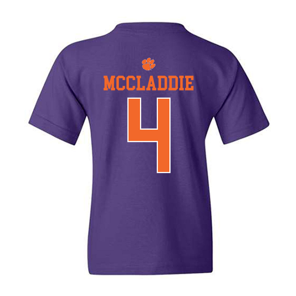 Clemson - NCAA Baseball : Tryston McCladdie - Classic Shersey Youth T-Shirt-1