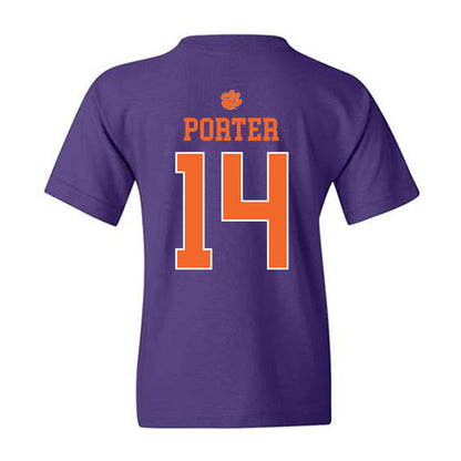 Clemson - NCAA Women's Basketball : Addie Porter - Classic Shersey Youth T-Shirt-1