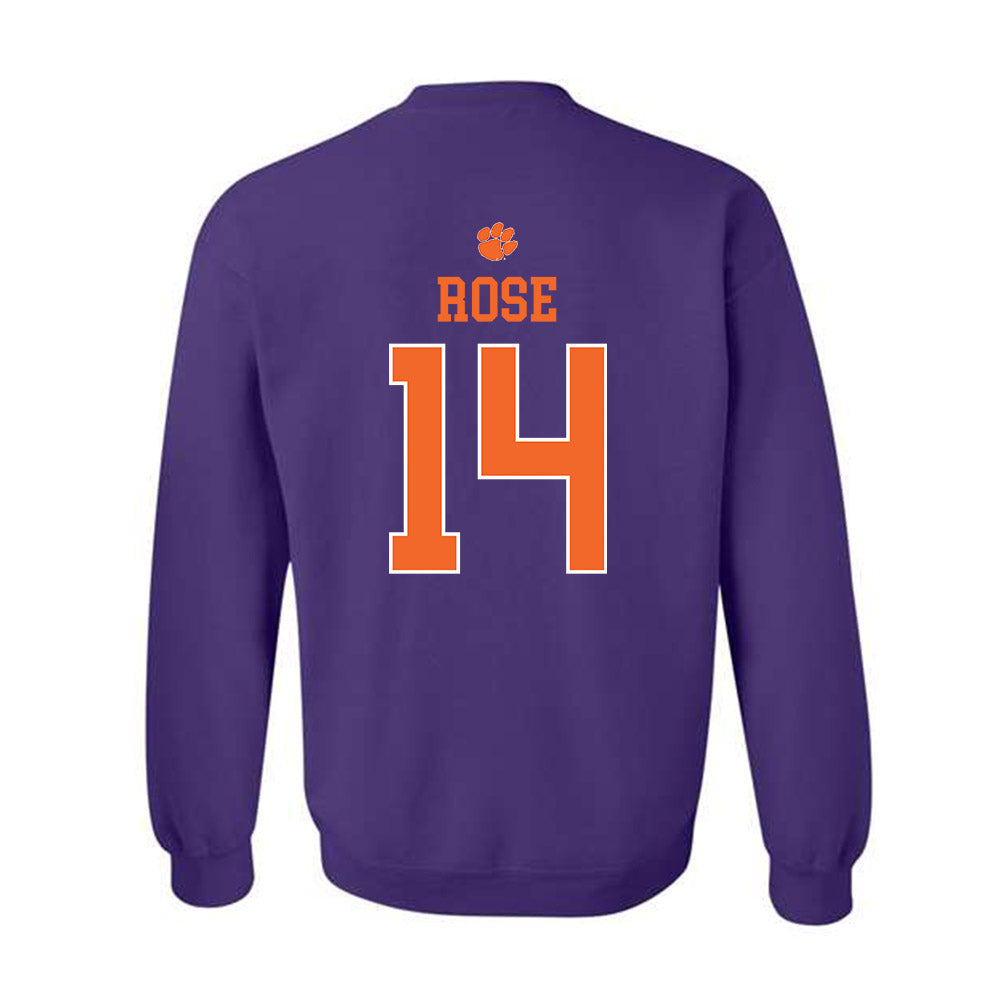 Clemson - NCAA Women's Basketball : Rachael Rose - Classic Shersey Crewneck Sweatshirt-1