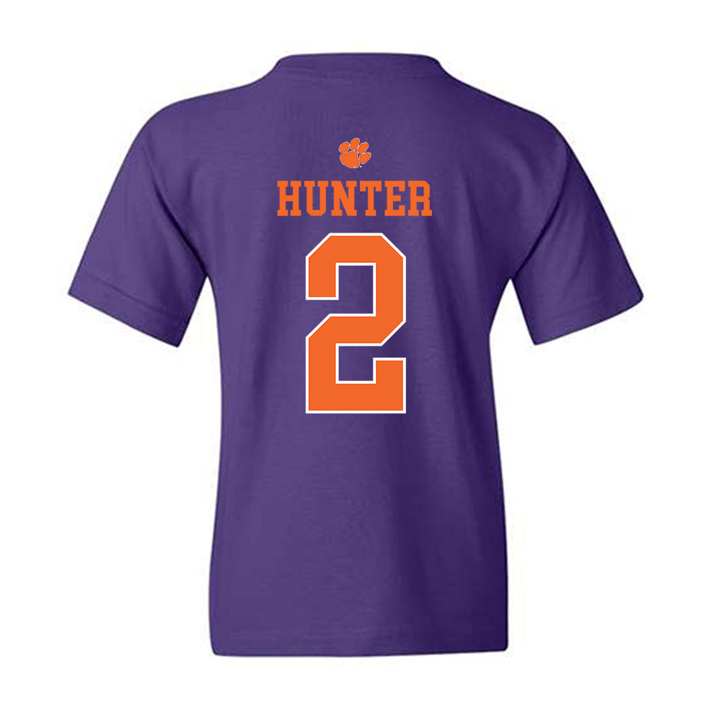 Clemson - NCAA Men's Basketball : Dillon Hunter - Classic Shersey Youth T-Shirt-1