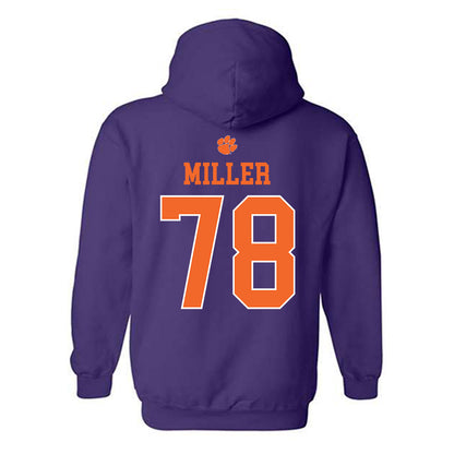 Clemson - NCAA Football : Blake Miller - Classic Shersey Hooded Sweatshirt-1