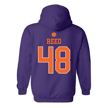 Clemson - NCAA Football : Charlie Reed - Classic Shersey Hooded Sweatshirt-1