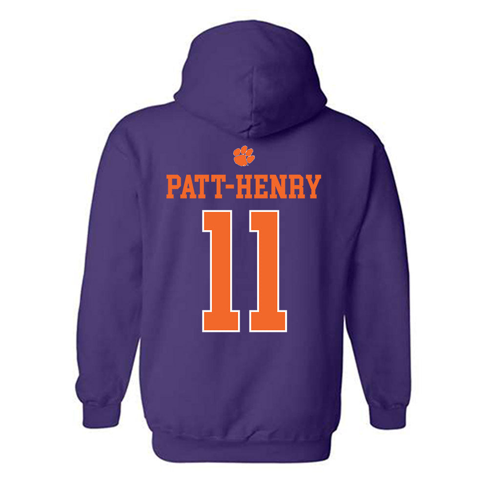 Clemson - NCAA Football : Olsen Patt-Henry - Classic Shersey Hooded Sweatshirt-1