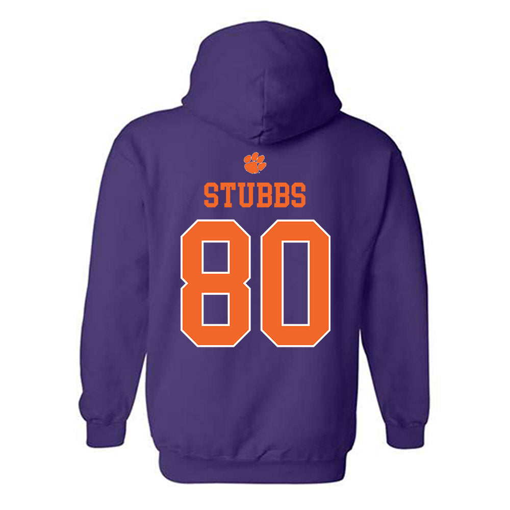 Clemson - NCAA Football : Luke Stubbs - Classic Shersey Hooded Sweatshirt-1