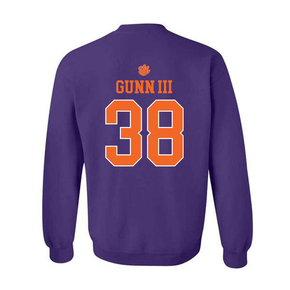 Clemson - NCAA Football : Robert Gunn III - Classic Shersey Crewneck Sweatshirt-1