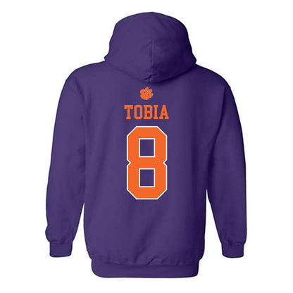 Clemson - NCAA Women's Soccer : Jenna Tobia - Classic Shersey Hooded Sweatshirt-1