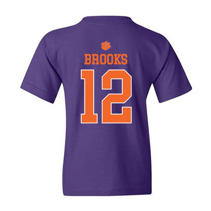 Clemson - NCAA Women's Soccer : Natalie Brooks - Classic Shersey Youth T-Shirt-1