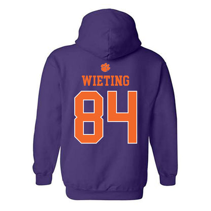 Clemson - NCAA Football : Avery Wieting - Classic Shersey Hooded Sweatshirt-1