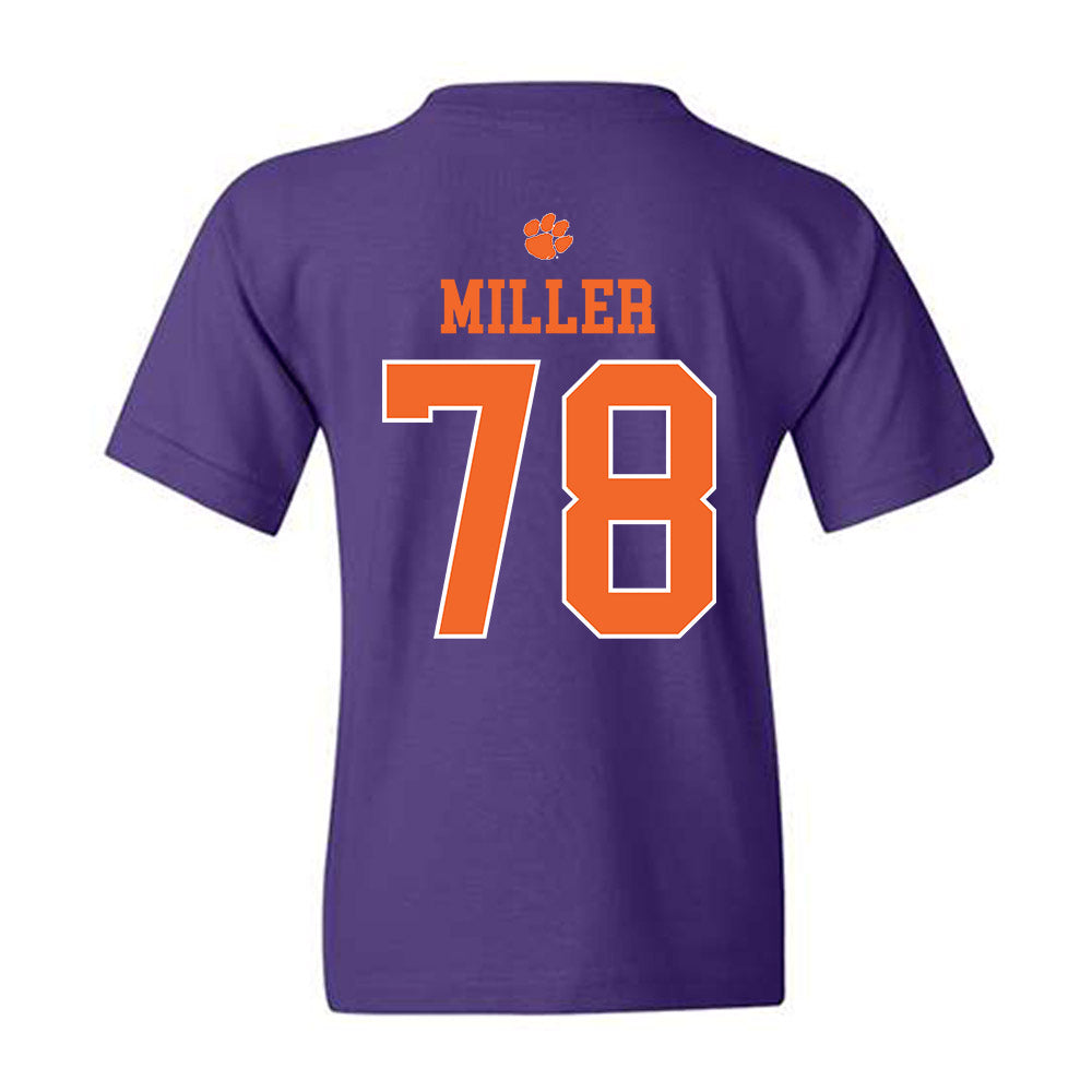 Clemson - NCAA Football : Blake Miller - Classic Shersey Youth T-Shirt-1