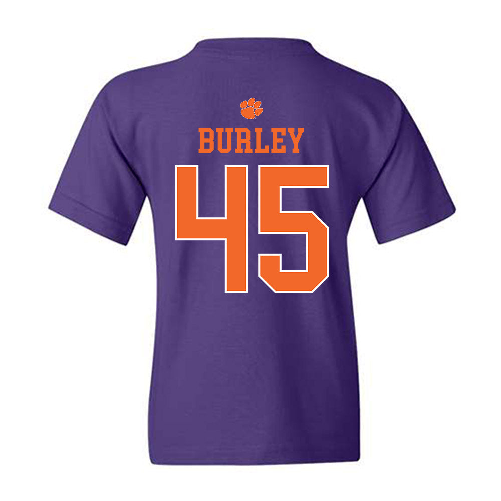 Clemson - NCAA Football : Vic Burley - Classic Shersey Youth T-Shirt-1