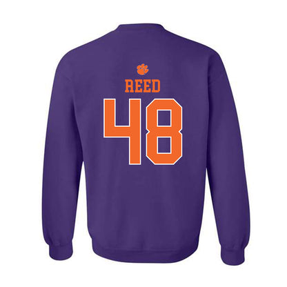 Clemson - NCAA Football : Charlie Reed - Classic Shersey Crewneck Sweatshirt-1