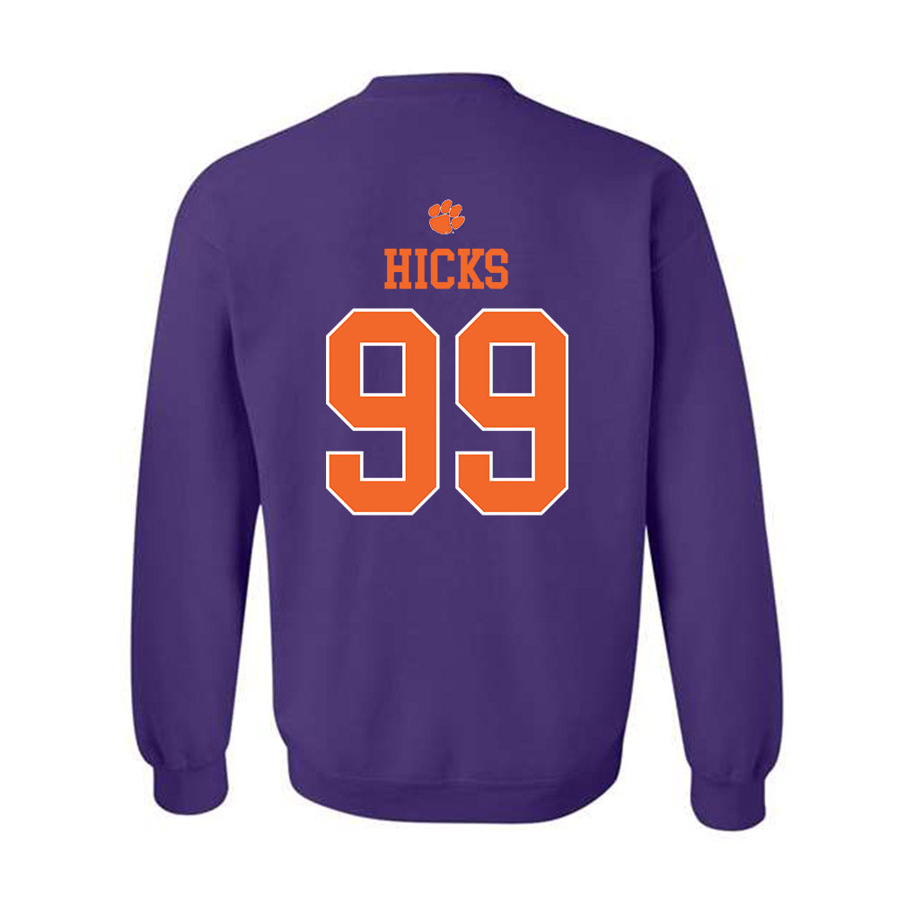 Clemson - NCAA Softball : Corri Hicks - Classic Shersey Crewneck Sweatshirt-1