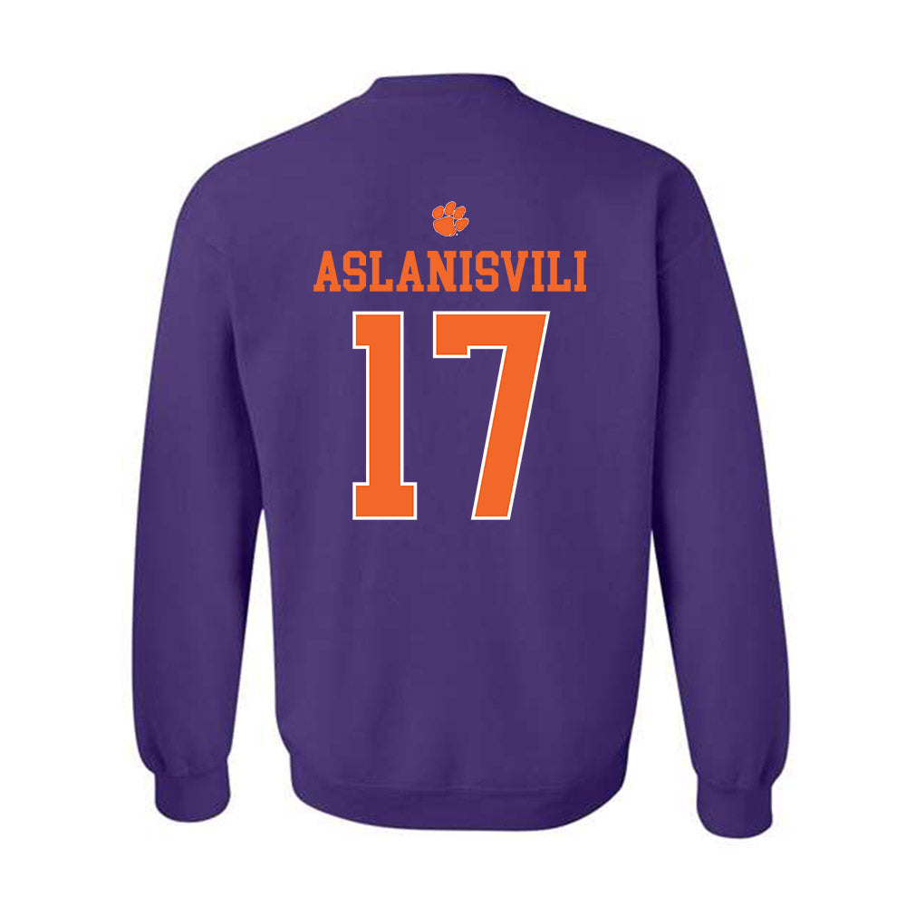 Clemson - NCAA Women's Tennis : Artemis Aslanisvili - Classic Shersey Crewneck Sweatshirt-1