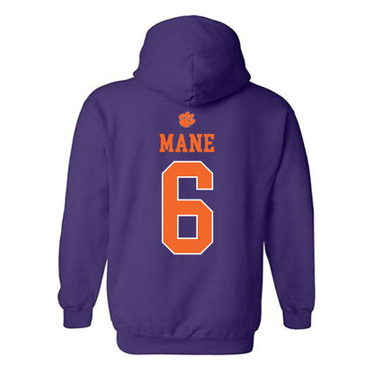 Clemson - NCAA Men's Soccer : Abdou Mane - Classic Shersey Hooded Sweatshirt-1