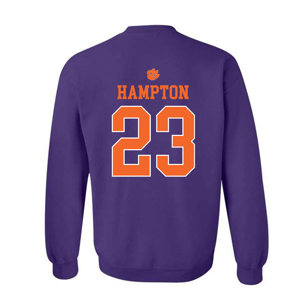 Clemson - NCAA Football : Ashton Hampton - Classic Shersey Crewneck Sweatshirt-1