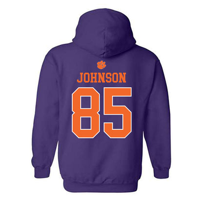 Clemson - NCAA Football : Charlie Johnson - Classic Shersey Hooded Sweatshirt-1