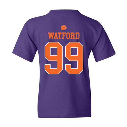 Clemson - NCAA Football : Ari Watford - Classic Shersey Youth T-Shirt-1