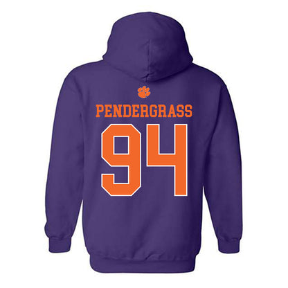 Clemson - NCAA Football : Chapman Pendergrass - Classic Shersey Hooded Sweatshirt-1